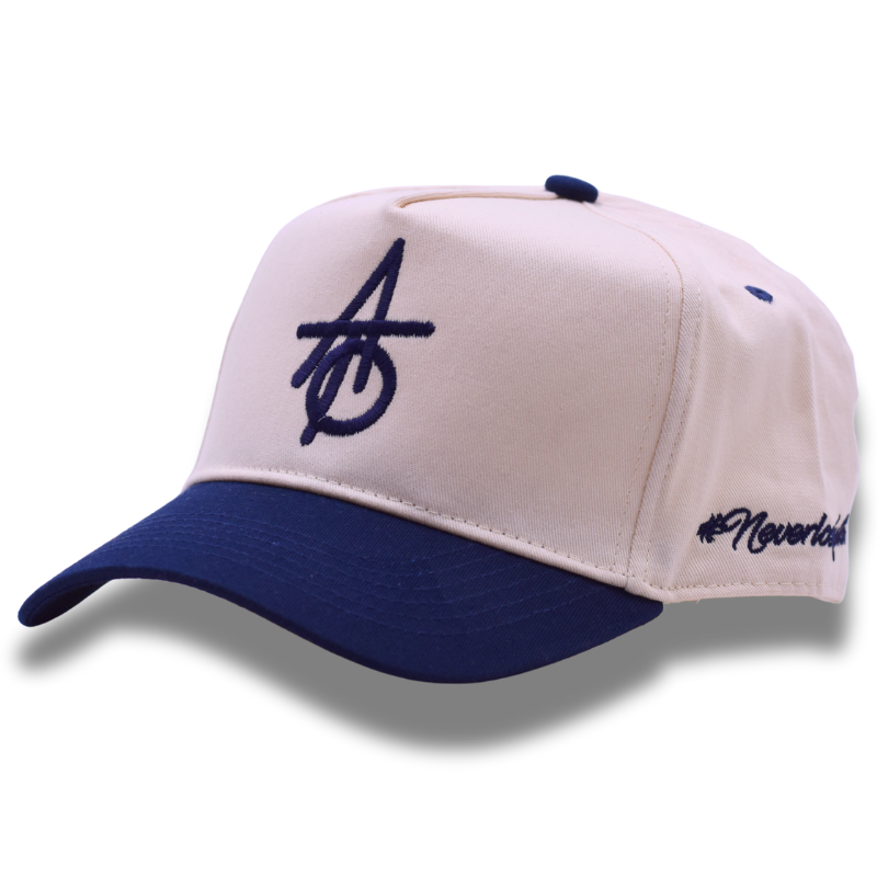Against The Odds ATO Logo Snapback Hat Natural/Navy