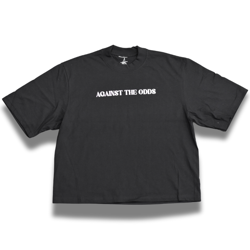 Against The Odds Patient and Trust Tee Black (Oversized)