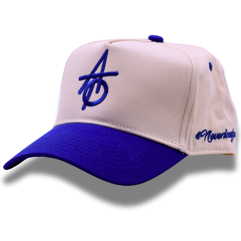 Against The Odds ATO Logo Snapback Hat Natural/Blue