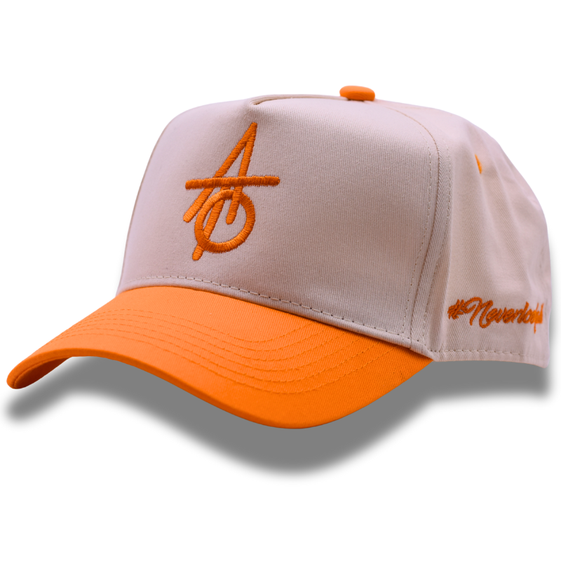 Against The Odds ATO Logo Snapback Hat Natural/Orange