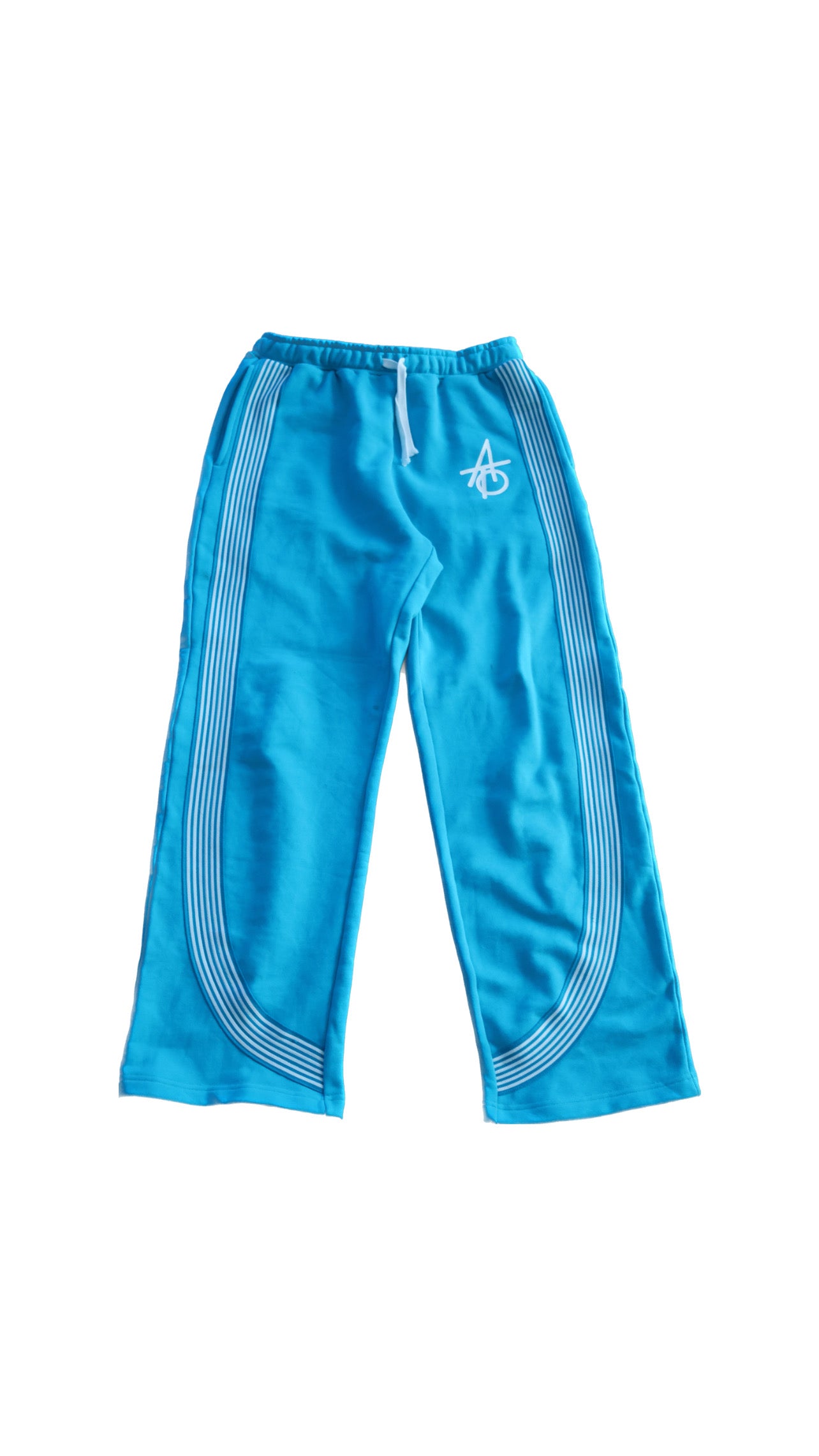 Against The Odds Baggy Straight Leg Sweats ( Light Blue )