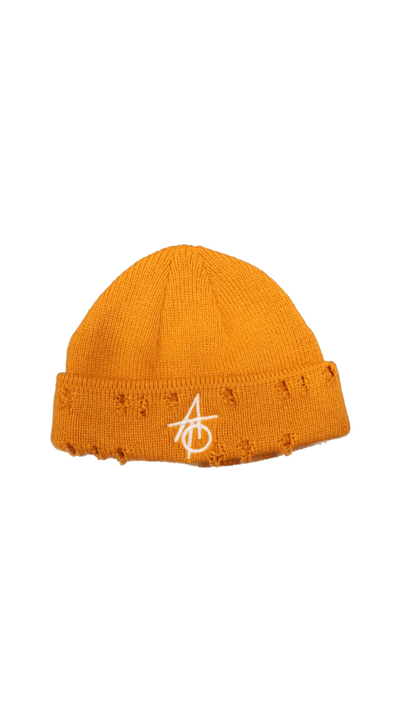 Against The Odds ATO Logo Distressed beanie (Orange)