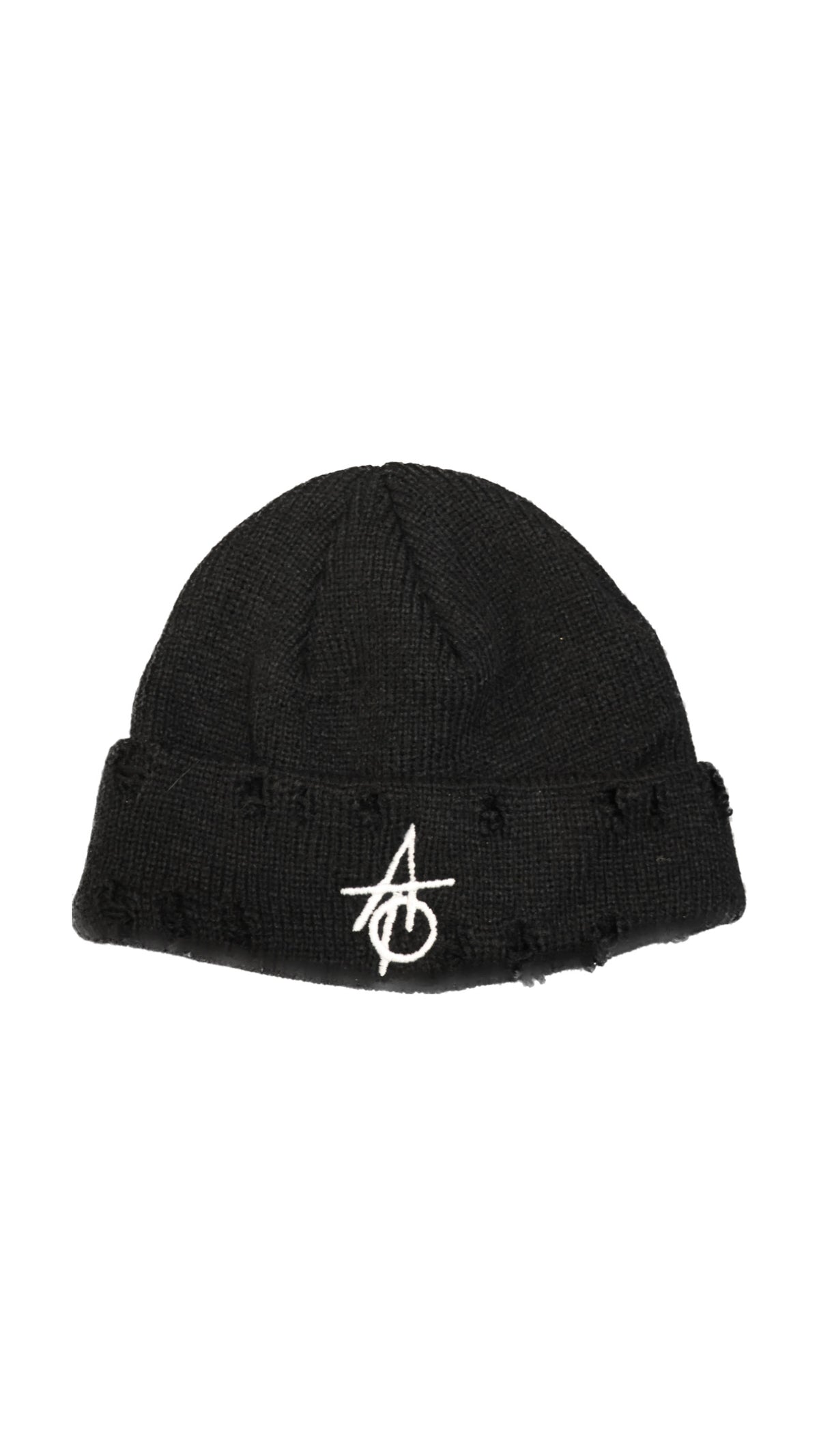 Against The Odds ATO Logo Distressed beanie (Black)