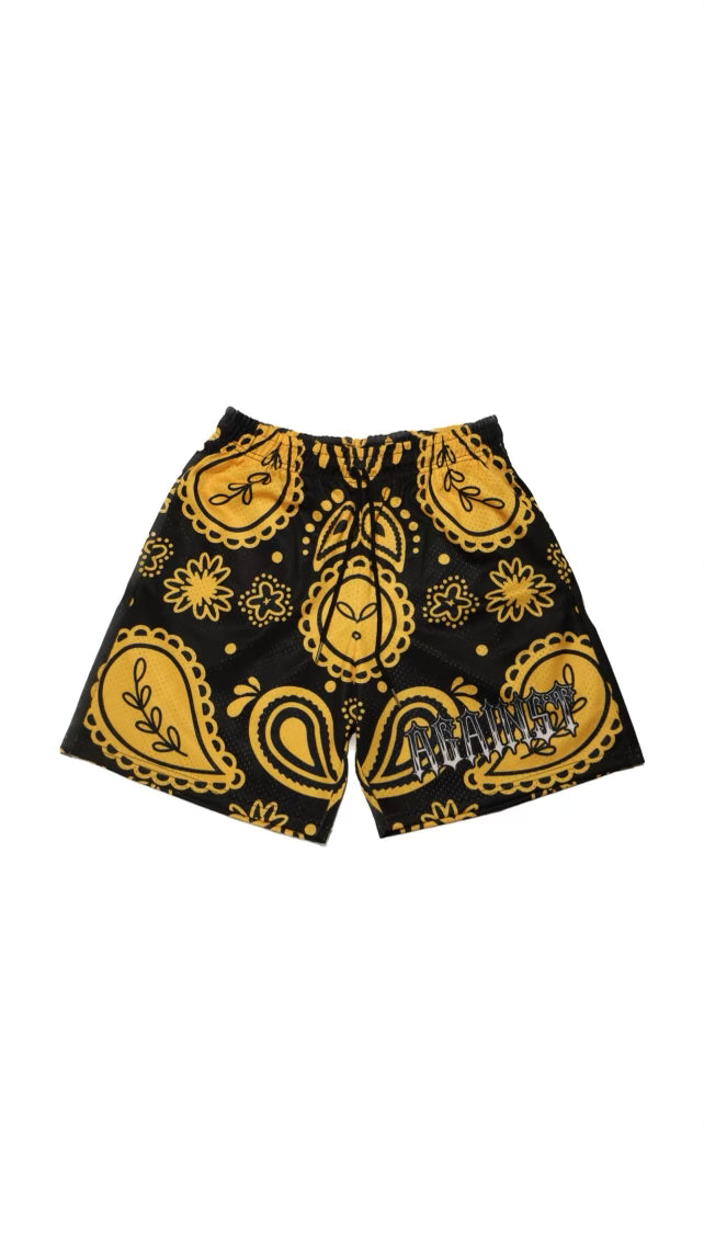 Against The Odds Mesh Shorts ( Black/Yellow )
