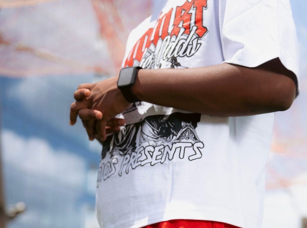 Against The Odds Tee White/Red (Oversized)